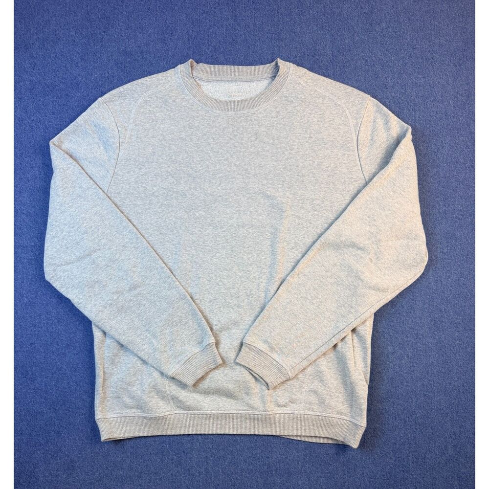 Perry Ellis Sport Men’s S Gray Crewneck Sweatshirt Fleece 50+ UPF